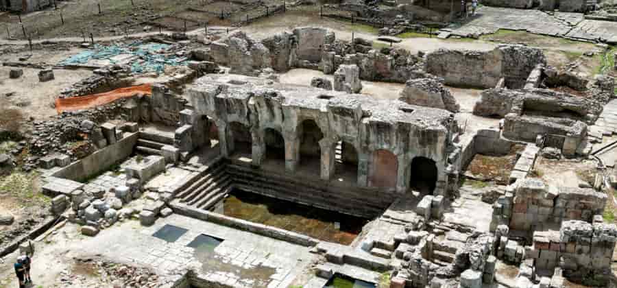 Area delle terme di Forum Traiani
